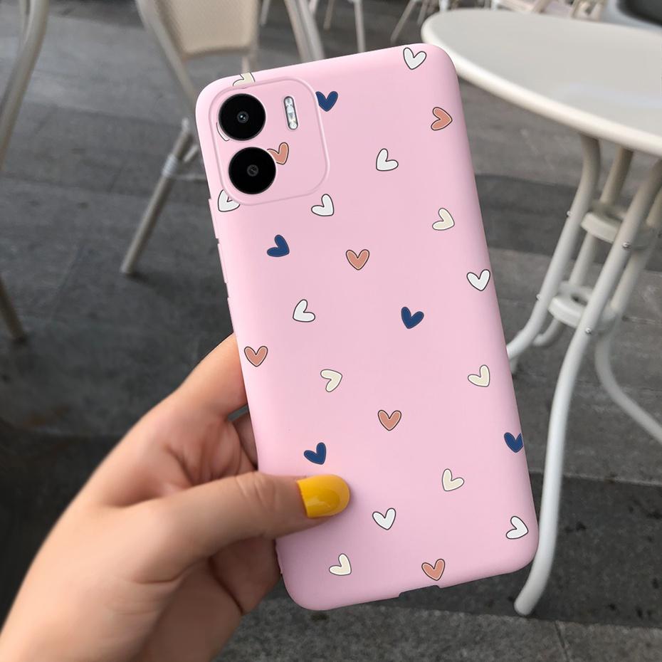 Чехол для Xiaomi Redmi A1 Redmi A1 Plus Красивая Девушка Цветок Чехол для Телефона Для RedmiA1 A 1 A1+ Конфетный Цвет Мягкая Силиконовая Задняя Крышка