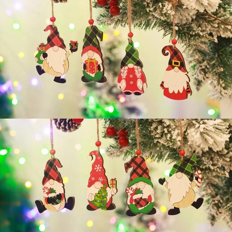 Christmas 2025 New Decoration Wooden Tabletop Standing Ornaments Welcome Xmas Noel Wood Sign Merry Christmas Decor For Home
