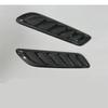 Universal Car Hood Vent Louver Scoop Cover Air Flow Intake Carbon Fiber Look Kit