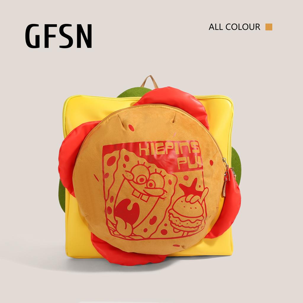 Путешествующий Краб Босс Гамбургер Тот же Пакет для Гамбургера Сыр Икра Краба Форт Школьная Сумка Школьная Сумка Милый Рюкзак Рюкзак