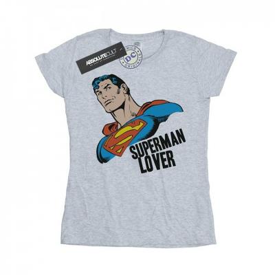 Женская/женская хлопковая футболка Superman Lover