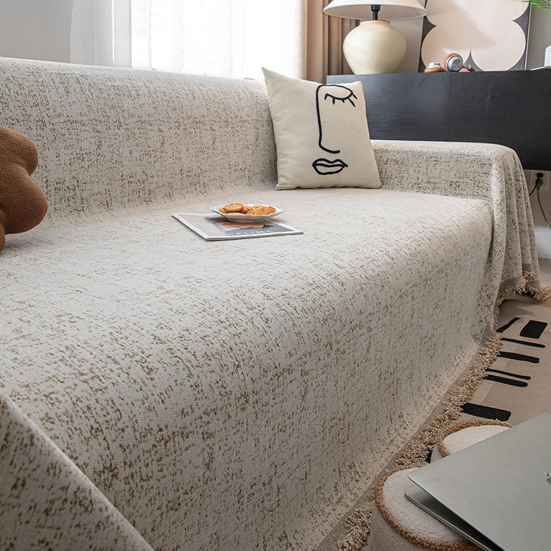 Полотенце для дивана из синели, универсальный чехол для дивана Four Seasons, пылезащитный чехол для гостиной, прямой ряд, цельный тканевый чехол