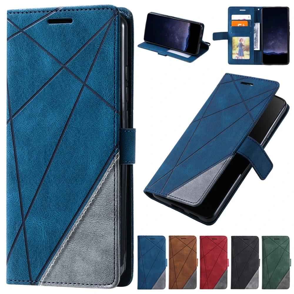 Геометрический защитный чехол для Samsung Galaxy S26 Pro Edge S25 S24 S23 S22 S21 Ultra S20 FE S10 Plus с карманом для карт Кошелек Чехол