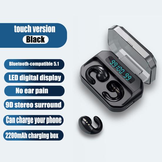 1 комплект беспроводных наушников A99, длительное время автономной работы, безболезненное ношение, Bluetooth-совместимость, HD-совместимость 5.1, вызовы