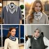 65x65cm Square Scarf Soft Cotton Waist Scarf Neck Protection Women Neckerchief  Women Fashion