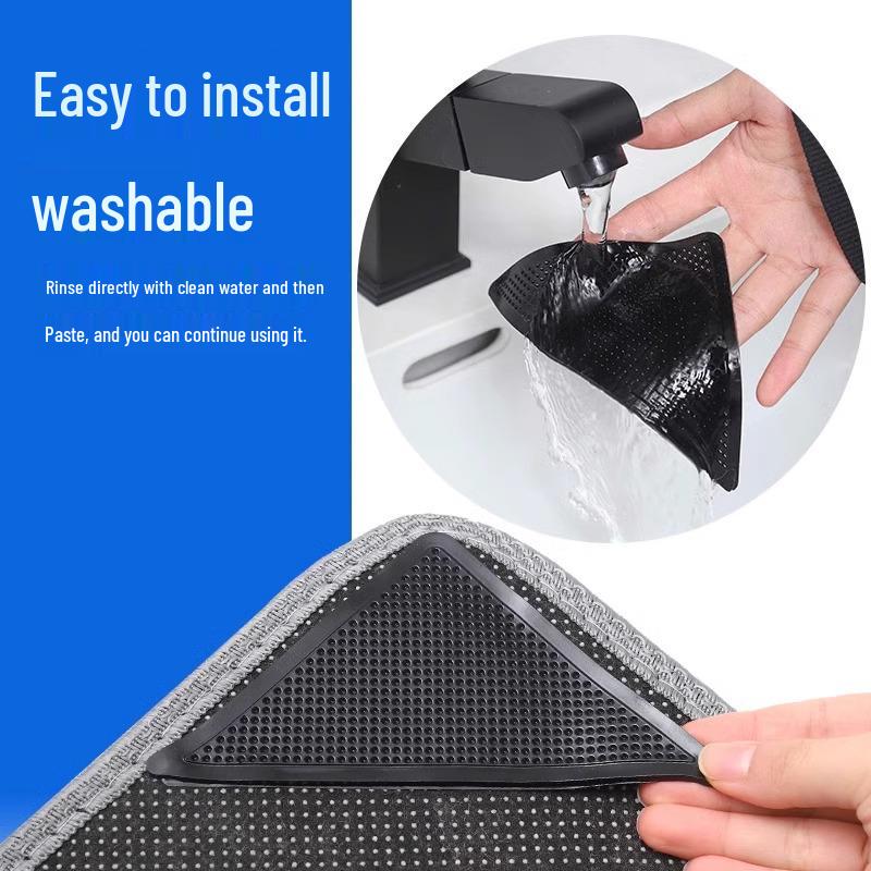 Треугольные противоскользящие наклейки для ковра: Закрепите домашние ковры, диваны и напольные коврики.