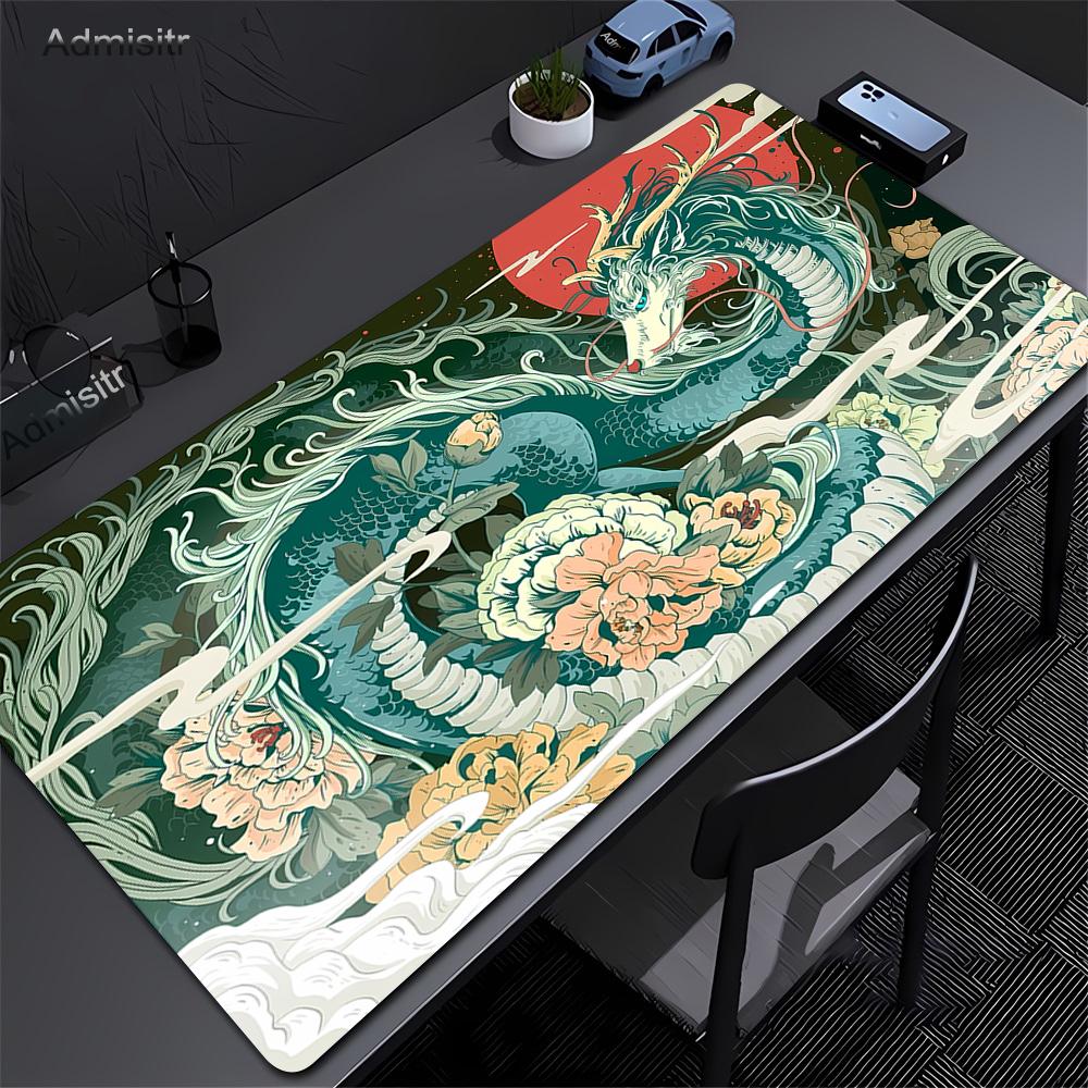 90x40cm Office Large Mousepad XXL Large Dragon Desk Mat Gamer Mouse Pad Computer PC Accessories Table Mats Art illustration Mats