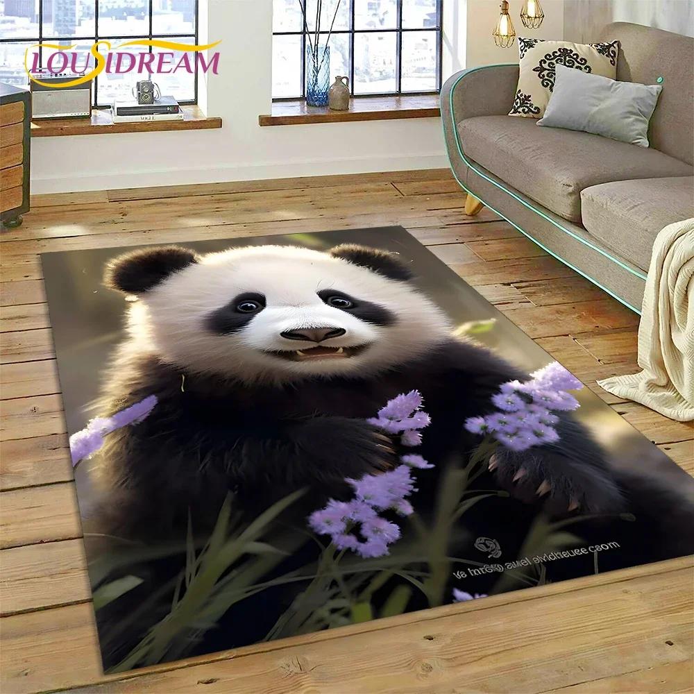 Мультфильм милый панда мечта животное 3D ковер ковер для спальни гостиная домашний диван украшение,детская игра большой декор напольный коврик