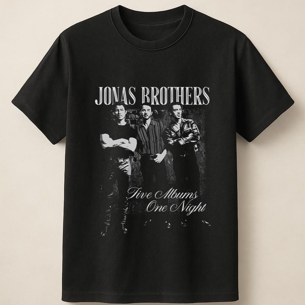 Jonas Brothers Ретро Фото Музыкальное Мероприятие Дизайн Унисекс Футболка Унисекс Футболка
