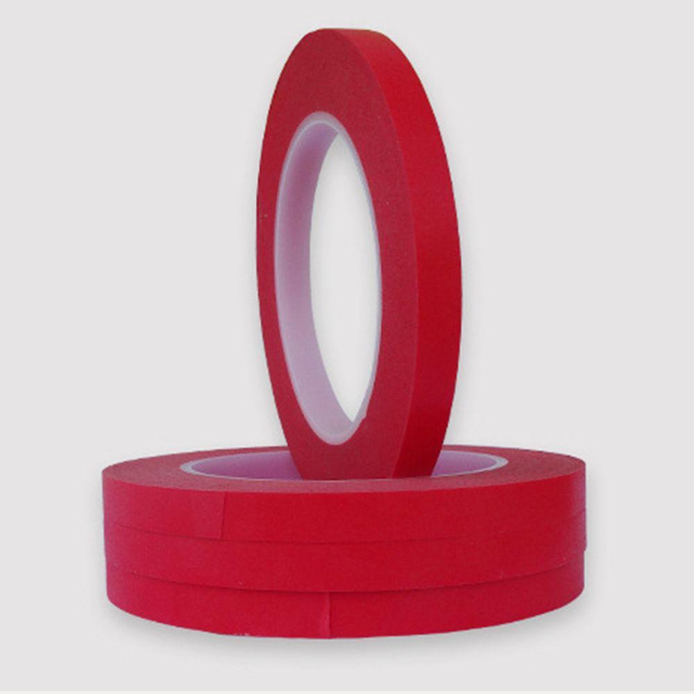 Red Non-residue Automotive Baking Paint Masking Tape High-viscosity PET Tape Heat Resistant