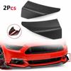 2PCS ABS Car Front Bumper Slitter Lip Diffuser Chin Spoiler Winglets Guard Protector For Ford Mustang 2015 2016 2017