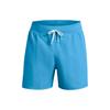 Solid Color Brand Logo Print Lace-Up Shorts Men Shorts Blue 1377001-419