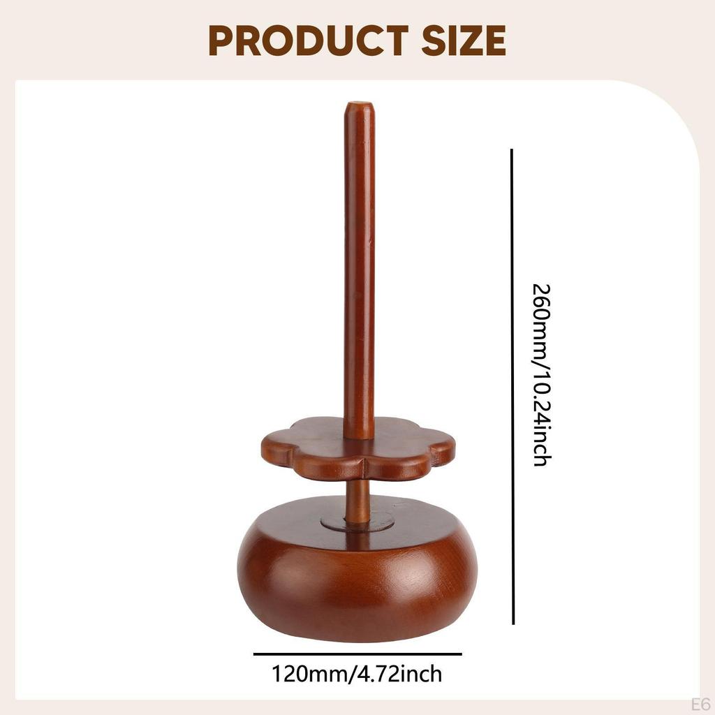 Держатель пряжи для вязания крючком и спицами, Хранение швейных принадлежностей, Подарок, Диспенсер для шпулек, Деревянный