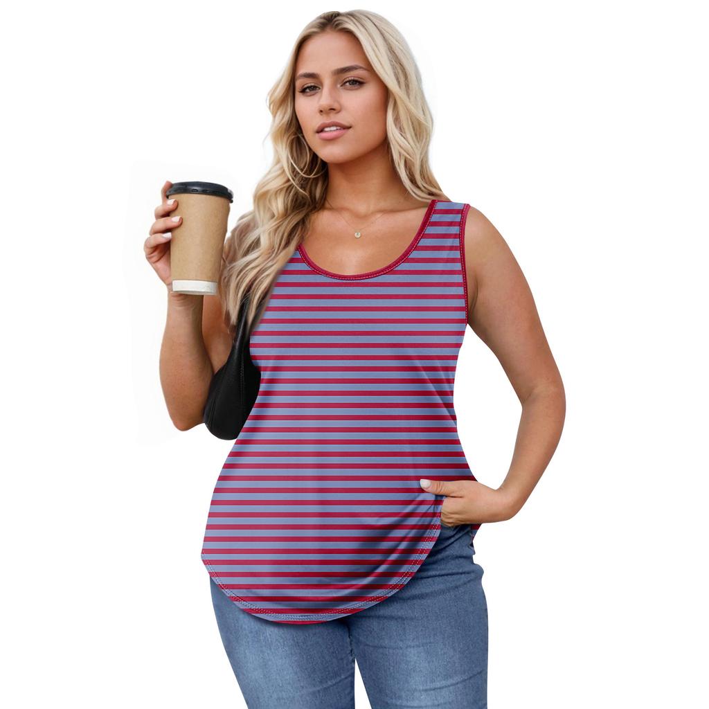 Women's Girl Tank Top Printing Casual  Top Tank Tops For Women Loose Fit Sleeveless Tops Flowy