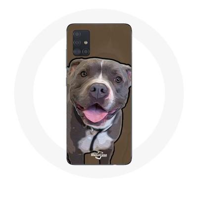 Coque - MANIACASE - Samsung Galaxy A71 - Chien Pitbull - Souple - Protection