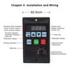 Driver Miniature Frequency Converter MCU Single Phase Input Simple Frequency Converter VFD 750W/1500W RS485 Three-Phase Motor