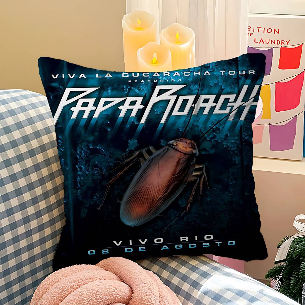 Rock P-Papa R-Roach Наволочка для подушки-валика Для спальни, комнаты и гостиной, дивана, Декоративная наволочка