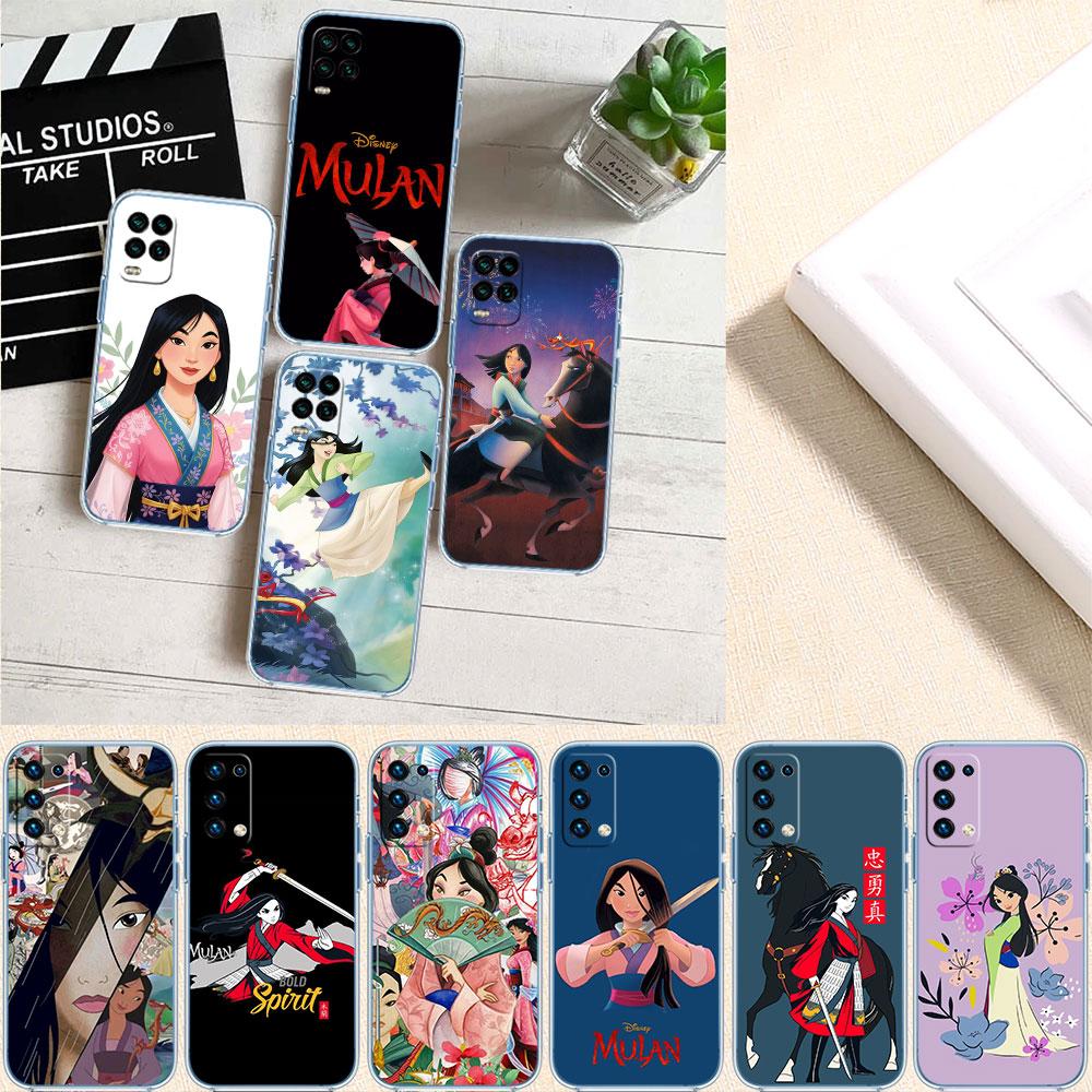 CJ89 Princess Mulan Soft Shell Transparent Phone Case for Motorola Moto G7 G8 G9 G84 G85 G73 G24 G15 Z2 Play Power Plus