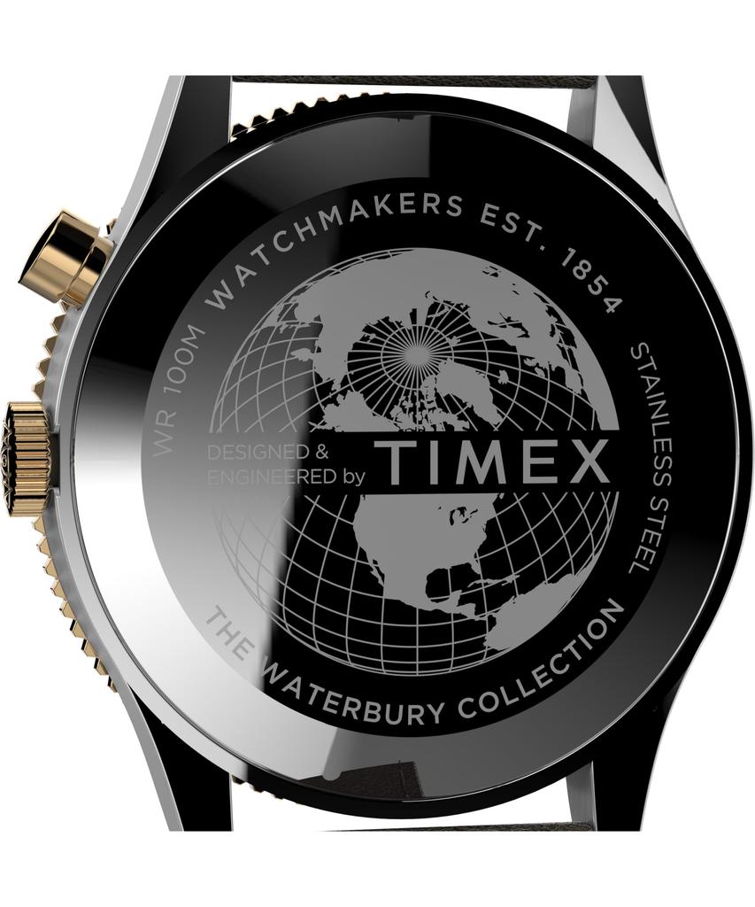 TIMEX Часы Waterbury Quartz 10 ATM Водонепроницаемые Минеральное Стекло Белый Циферблат TW2U99100 Мужские