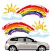Радуга Автомобильная Наклейка Украшение Клейкая Автомобильная Эмблема Наклейка Наклейки На Кузов Автомобиля Наклейки Для Автомобилей Мотоциклов