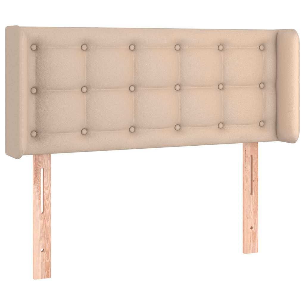Headboard with Wings Cappuccino Brown 83x16x78 88 cm Faux Leather