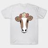T Shirt Women Cute Cow With Flower Headband Harajuku Print Kawaii Tshirt Summer Short Sleeve Female T-Shirt Top Tee