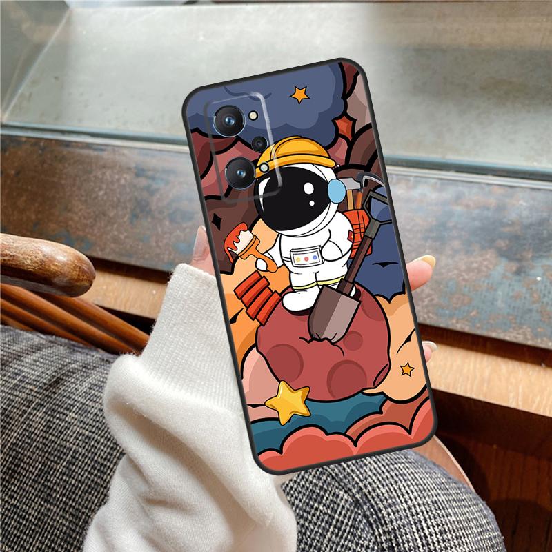 Astronaut Spaceship Case For Realme 15 Pro GT7 GT6 11 12 13 14 Pro Plus C55 C51 C53 C35 C33 C61 C65 C67 C71 C75