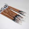 10PCS Bamboo Calligraphy Brush Traditional Chinese Writing Pen Regular Script Writing Brush  Student