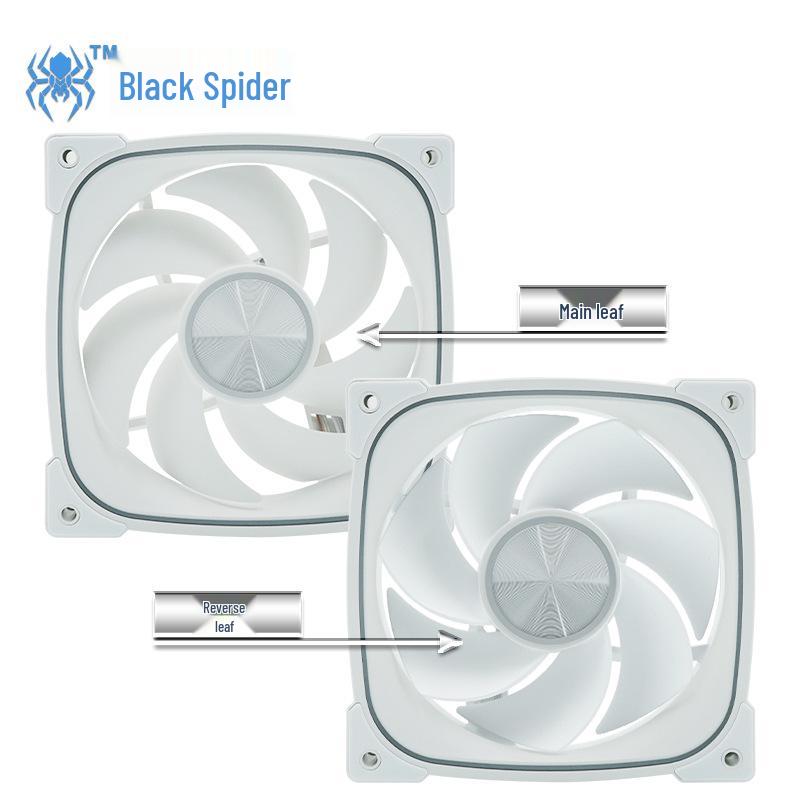 12СМ ARGB Бесшумный компьютерный вентилятор с контролем температуры, радужной подсветкой и PWM-синхронизацией