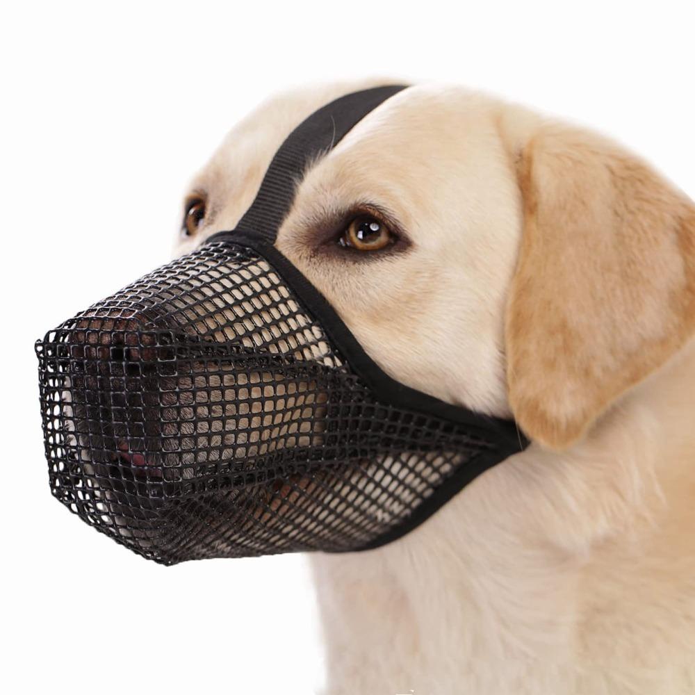 Long Snout Dog Mouth Cover Lightweight Anti Bite Muzzle Dog Bark Stopper Medium Large Dogs