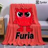 Furia Monster Односпальное Легкое Микрофибровое Мягкое Рождественское Флисовое Одеяло Теплое Уютное Плед для Кровати Дивана Офиса Путешествий Всесезонное