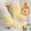 Winter Plush Kids Middle Tube Socks Causal Warm Toddler Baby Coral Velvet Socks Infant Boys Girls Socks