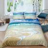 Ocean Wave Duvet Cover Set Beach With Foamy Waves Twin Bedding Set Polyester Sea Shore Holiday Theme Queen King Size Quilt Cover