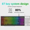 Wire Control Gaming Keyboard Y200 RGB Colorful Backlight 87-key Usb Keyboard For Laptop Desktop Pc