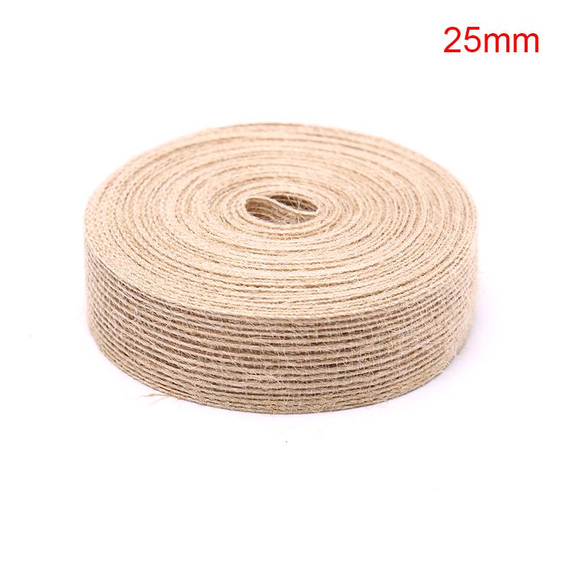 Лента из мешковины 10 м, натуральная винтажная джутовая веревка, подарочная упаковка своими руками, свадебная вечеринка