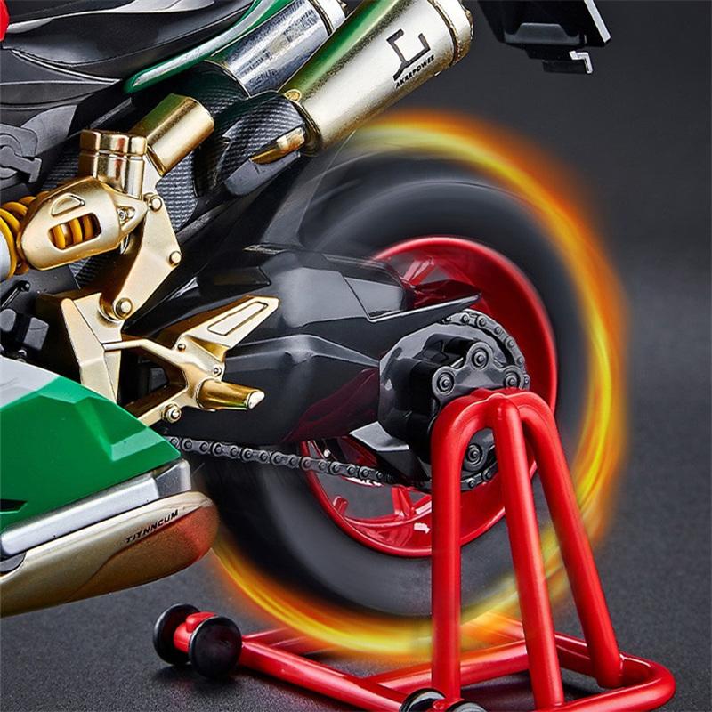1/9 Ducati 1199 Panigale Сплав Спортивный Мотоцикл Модель Литой Гоночный Мотоцикл Модель со Звуком Распыления Светом Детские Игрушки