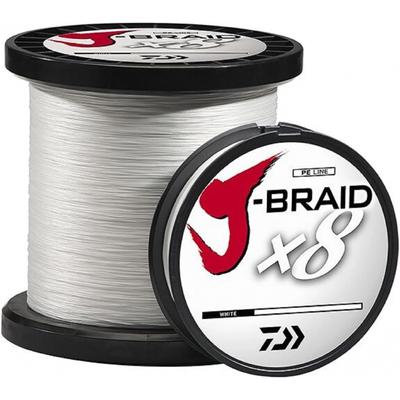Daiwa J Braid 300 м 8-жильная леска с круглым лезвием 65 фунтов 330 ярдов белая