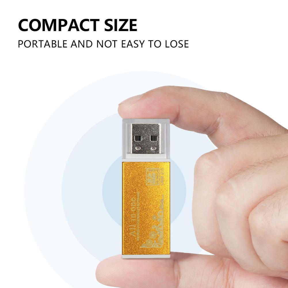 SM-PE Memory 2 Micro-SD/TF/CT/MS/SDHC/MMC USB-адаптер многофункционального устройства чтения карт