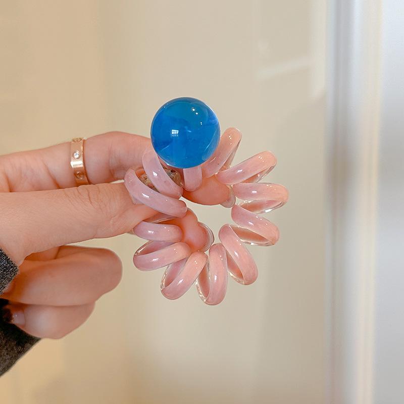 1 шт. желейно-цветная резинка для волос из бисера, высокоэластичная резинка для хвостика, плетеная контрастная повязка на голову, резинка для волос