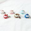 Car Key Charm Door Key Silicone Pendant Maneki Neko Keyrings Lucky Cat Keychains Bag Decoration