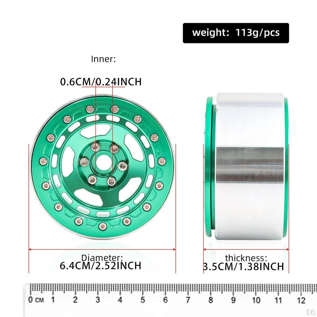 Комплект из 4 ступиц колесных дисков RC для автомобиля D90 с колесами Beadlock 2,2 дюйма
