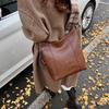 IELGY Ladies Tote Bag Large Capacity Soft Leather Commuter Shoulder Bag