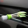 1pc 2-in-1 Car Vent & Interior Cleaning Brush - Multifunctional Dust Removal Tool for Air Conditioning Outlets and Auto Interiors