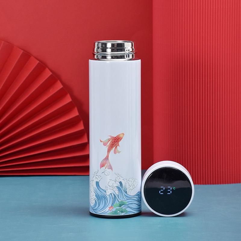 Подарочная кружка из нержавеющей стали Smart Insolated Mug Double Vacuum Straight Mug Подарочные кружки