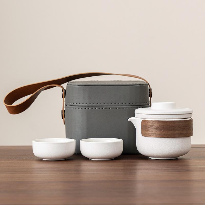 Портативные дорожные наборы посуды для чая Kung Fu Tea Maker Kuaike Чашка На открытом воздухе Портативный Мини Роскошный Праздничный Подарок Набор для чая