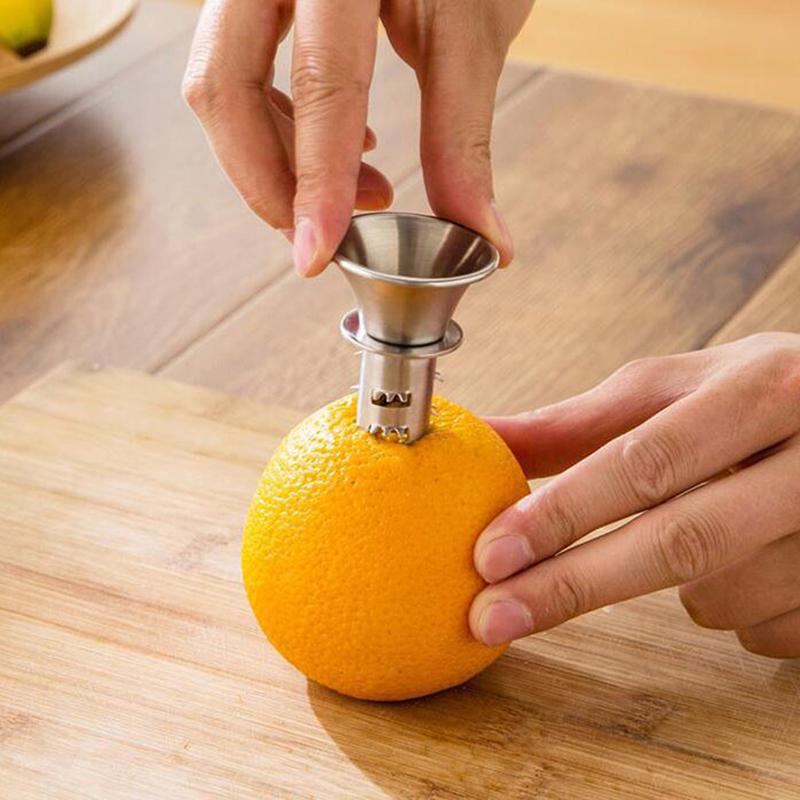 Lemon Squeezer Portable Kitchen Gadgets Stainless Steel Lemon Juicer Fruit Tools Cooking Accessories Manually Fresh Citrus Juice