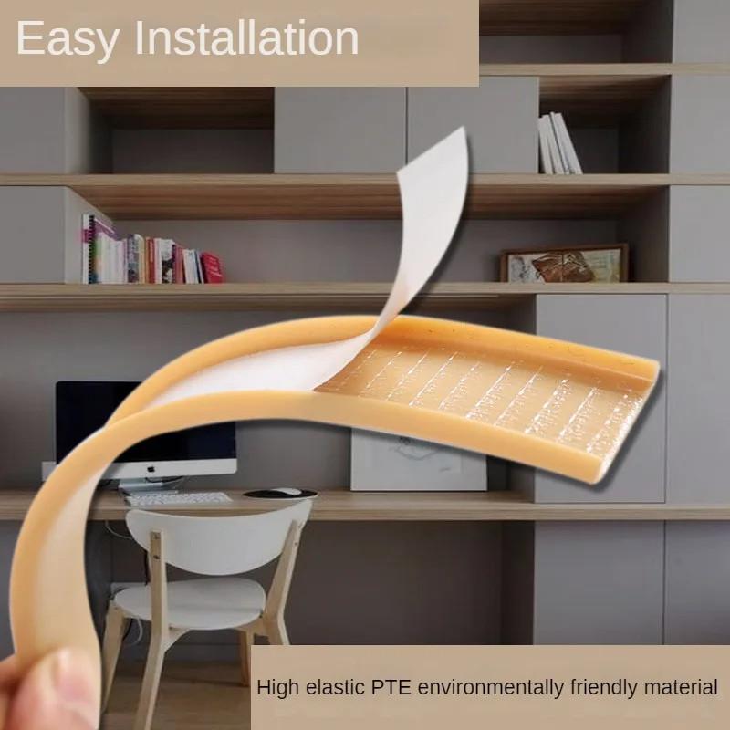 5M U-образная кромочная лента Деревянная лента для декора шкафа Самоклеящаяся Защитная лента для кромок стола, стула, мебели Противоударная лента