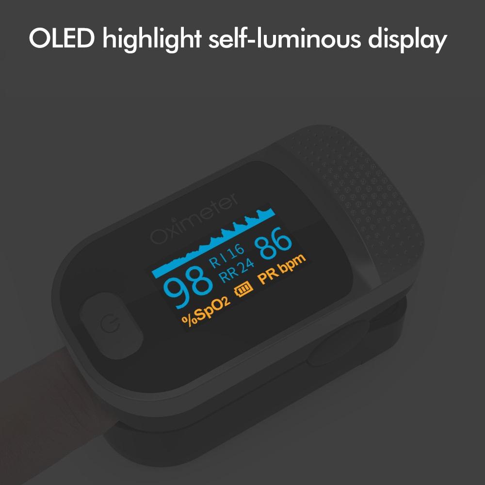 Пульсоксиметр на палец, продвижение, монитор насыщения крови кислородом PI RR SPO PR, 4 параметра, пульсоксиметр для домашнего здравоохранения