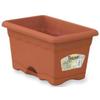 Planter with Integrated Plate, Terracotta Colour, 50x20cm