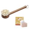 Кисть для тела Kumano Brush Flower из козьей шерсти, для ванны, сделано в Японии, для мытья спины, мягкая